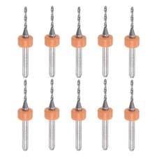 Image of 1/8" Shank 1.45mm Tungsten Carbide CNC Engraving Micro PCB Drill Bits Set 10 Pcs