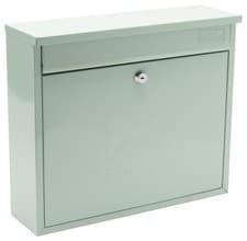 Image of Elegance Wall Mounted Stainless Steel Post Box, Chartwell Green - 701539