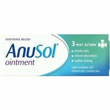 Image of Anusol Cream Ointment Suppositories Shrinks Piles Anal Itching Treatment 3 4 Way