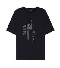 Image of HUGO BOSS MENS BLACK T-SHIRT TEE GRX ZONE 50552184402