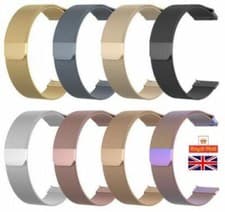 Image of For Samsung Models Smart Watch Milanese Mesh Loop Wrist Band Watch Strap 20mm