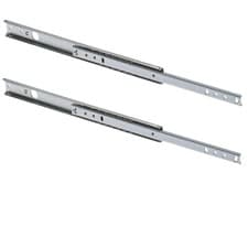 Image of Drawer Runners Pair Replacement Metal Grooved Ball Bearing Slides 17mm 27mm