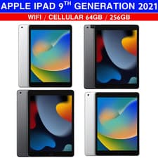 Image of Apple iPad 9th Gen (2021) 10.2" 64GB 256GB WiFi / 4G EXCELLENT CONDITION A++