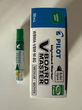 Image of Pilot V Board Master Green Whiteboard Markers Medium - 10 pack