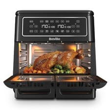 Image of Breville Halo Flexi Air Fryer Digital Dual Air Fryer Oven 11L Serves 10 People