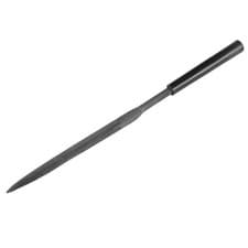 Image of Second Cut Steel Half Round Needle File with Plastic Handle, 5mm x 180mm