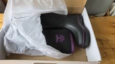 Image of Woodland W395A Black Ladies Neoprene Wellington Boot. Size 3