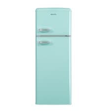 Image of electriQ 208 L 80/20 Retro Fridge Freezer Blue Total 208 L