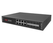 Image of 16 Ports Gigabit Fiber PoE Switch RJ45 8 Gigabit SFP Fiber Slot 130W L2+ Managed