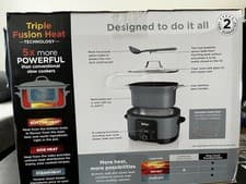 Image of Ninja Foodi PossibleCooker, 8-in-1 Slow Cooker 8L, Sea Salt Grey MC1001UK NEW