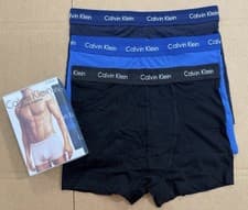 Image of 3-Pack Calvin Klein Cotton Stretch Trunks - Brand New