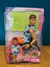 Image of NEW BOXED Barbie Ken doll with Wheelchair & Ramp, Barbie accessories