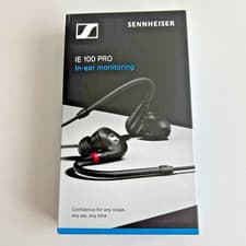 Image of Sennheiser IE 100 PRO Black Wired In-Ear Monitor Earphones IEM Detachable Cable
