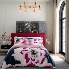 Image of Ted Baker Inky Bloom Duvet Cover Sets in Navy - All Sizes - Free Post