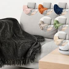 Image of Darcy Tassel Blanket for Sofa Chair Bed Throw Throwover