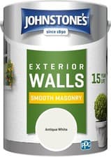 Image of Johnstone's Exterior Wall Smooth Masonry 15Y Paint Antique White 5L Weatherproof