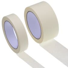 Image of GENERAL MASKING TAPE 24MM-48MM X 50M DIY CRAFT PAINTER EASY TEAR WHITE/CREAM