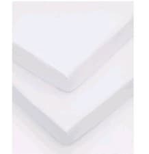 Image of Sanderson 300TC Cotton Deep Fitted Sheets 2 Pack Single Size – white - New