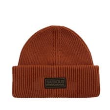Image of Barbour International Flex Beanie Hat Dark Ginger
