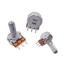 Image of 3pcs Japan ALPS Volume control RK163 Type16 potentiometer mono B100K /B50K /B10K