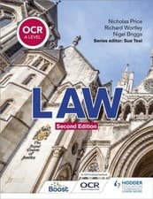 Image of OCR A Level Law Second Edition by Nicholas Price (Paperback Book)