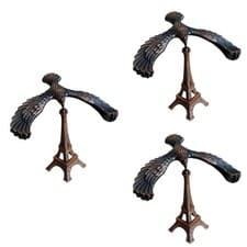Image of Set of 3 Fashion Tabletop Decoration Eiffel Tower Toy Architecture Alloy