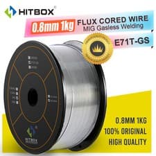 Image of HITBOX 0.8mm 1KG Flux Cored Wires E71T-GS Welding Wire For Gasless MIG Welder uk