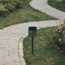 Image of Solar Pathway Light Ground Mounted Outdoor Wall Mounted Garden Light Stake Lamp