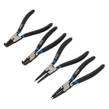 Image of Internal and External Circlip Pliers Set 4 Piece Stock No: 38999 COLOUR MAY VARY