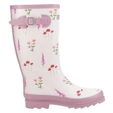 Image of Cotswold Wildflower Womens Waterproof Tall Wellington Boots Wellies Pink