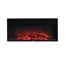 Image of Winter 34 inch Led Light Flame Electric Fire Fireplace Wall /Built-in Fireplace