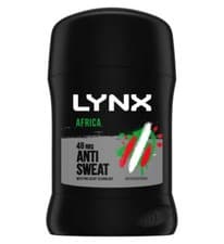 Image of Lynx Antiperspirant Deodorant Africa Stick 50ml