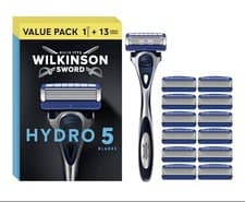 Image of Wilkinson Sword Hydro 5 Razor Shaving Razor -With 13 Refill Blades Value Pack