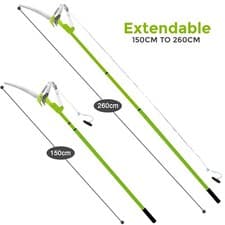 Image of Telescopic Tree Pruner Lopper Cutter Extendable Garden Tool + 30cm Saw
