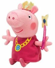 Image of LICENSED TY PEPPA PIG PRINCESS PEPPA BUDDY 10" SOFT TOY PLUSH 96234