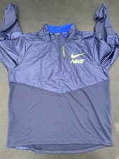Image of Nike Dry Element Mens 1/2 Zip Running Top Blue Size XL BV4725-451