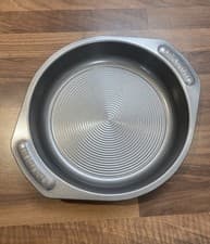 Image of New CIRCULON 9" Gray Non-Stick Steel Baking Cake Pan Tin
