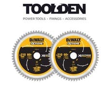 Image of DeWalt DT99567-QZ XR Extreme Runtime Circular Saw Blade 210 x 30mm 60T (2 Pack)