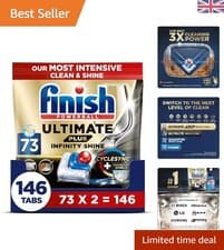 Image of All-in-One Dishwasher Tablets - 146 Count with Protector Shield for Shiny Dishes