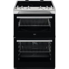 Image of AEG CCX6501ACM 60cm Free Standing Electric Cooker with Ceramic Hob Stainless