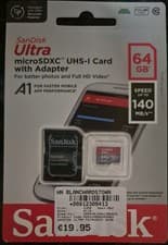 Image of SanDisk 64gb Micro SD Memory Card HD 4K for Digital Cameras Action Cameras, CCTV
