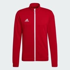Image of Adidas Entrada Track Jacket Men Red Teamwear Football Top Size S Small H57537