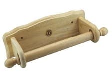Image of Apollo Wooden Wall Towel Holder Rack Bathroom Kitchen Wall Mounted Rail Storage