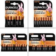 Image of Duracell Plus AA AAA Alkaline Batteries Power Boost LR6 LR03 1.5V 4-80x