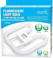 Image of SET OF 2 38W FLUORESCENT LIGHT BULB 4 PIN ENERGY SAVING SLIM LAMP TUBE 2D UK