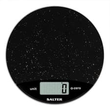 Image of Salter Digital Kitchen Scale Easy Read LCD Display 8 KG Black Marble Effect