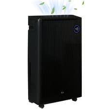 Image of HOMCOM 16L/Day Quiet Air Dehumidifier with Purifier, UVC, Ioniser, Timer, Black