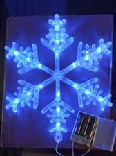 Image of Christmas Light Up Snowflake Decoration