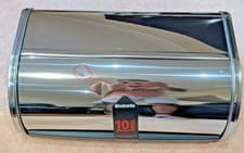 Image of Brabantia Medium Roll-Top Bread Bin - Brilliant Steel, Compact & Durable