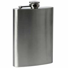 Image of Stainless Steel Hip Flask for Whisky Alcohol Pocket Drink Bottle up to 18oz